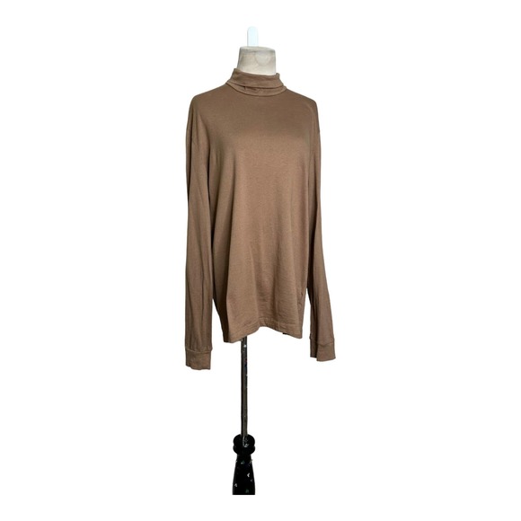 Theory brown long sleeves high neck top size XL - Picture 8 of 10